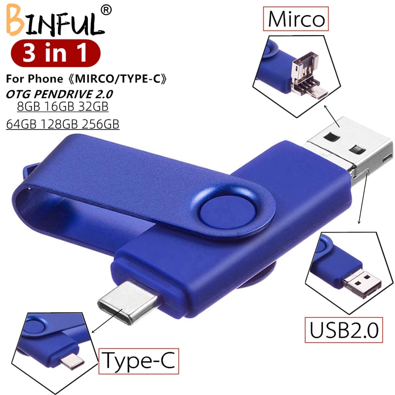 BiNFUL ȵ̵ OTG 3 in 1 USB ÷ ̺,..